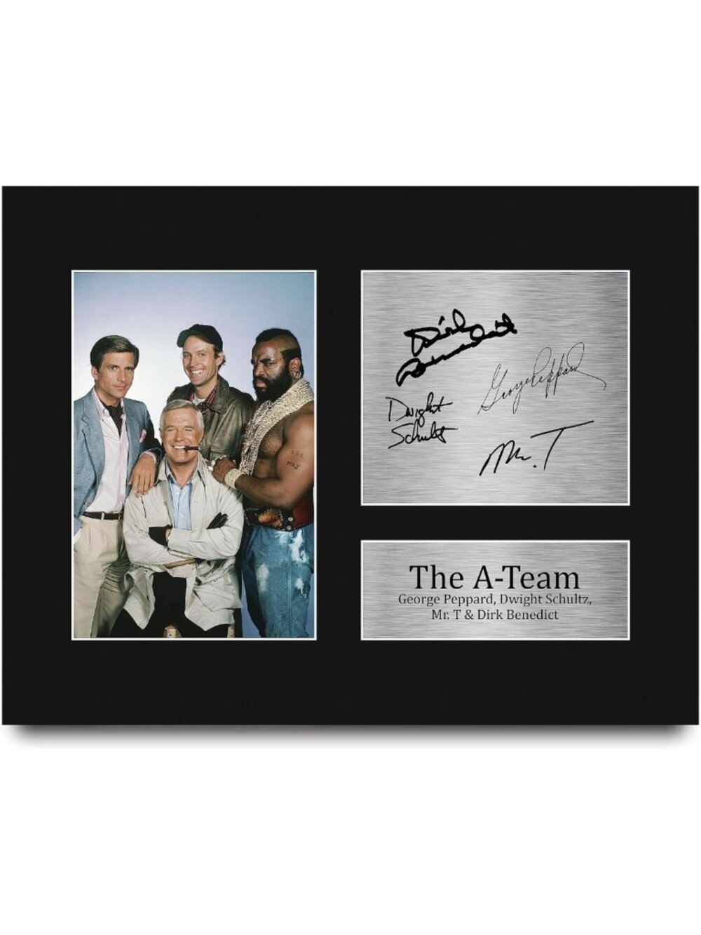 Signed Autograph Picture of A-Team Cast - Perfect Gift for TV Show Fans